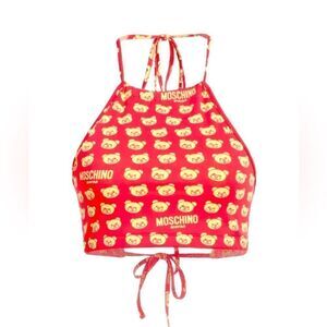 Moschino Swim Teddy Bear Bikini Top